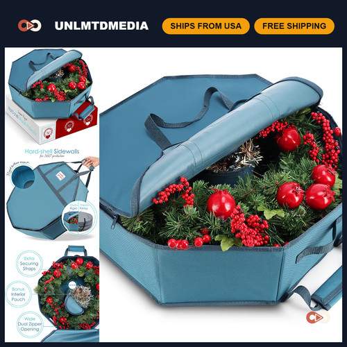 Premium wreath storage bag - wreath,
