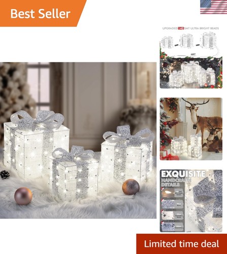 Festive christmas lighted gift - festive,