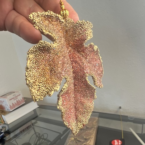 Set beaded maple leaf - of,