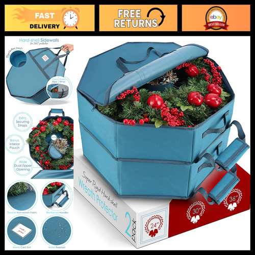Christmas wreath storage - christmas,
