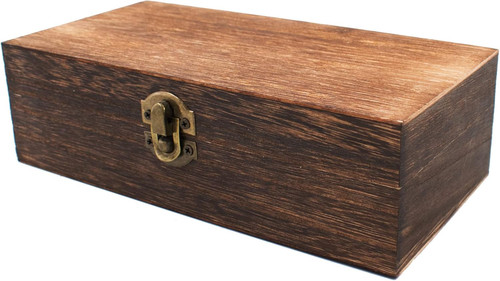 Wood storage box - wood, lid